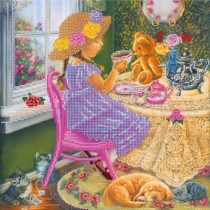 Схема для вышивки бисером «Чаепитие с друзьями»