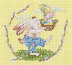 " Klart" набор для вышивания 8- 419 " Пасхальная корзинка" 