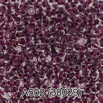 Бисер Чехия " GAMMA" круглый 1 10/ 0 2. 3 мм 5 г 1- й сорт А502 бордовый ( 38029 ) 